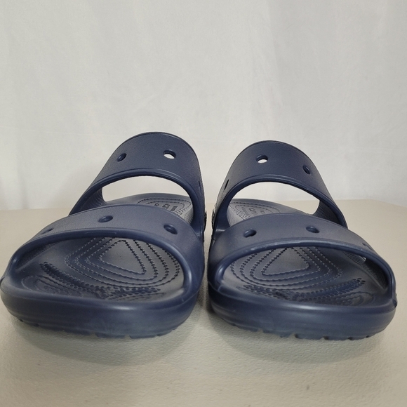 Crocs Classic Two-Strap Sandal Navy Blue Slip-on Shoe - W8 / M6 (Unisex) - Picture 6 of 11